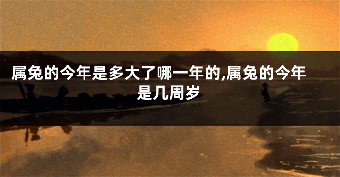 属兔的今年是多大了哪一年的,属兔的今年是几周岁