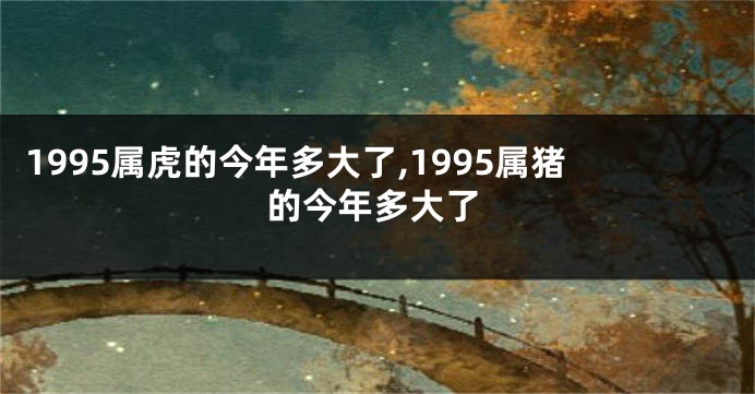 1995属虎的今年多大了,1995属猪的今年多大了