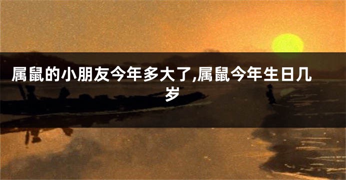 属鼠的小朋友今年多大了,属鼠今年生日几岁