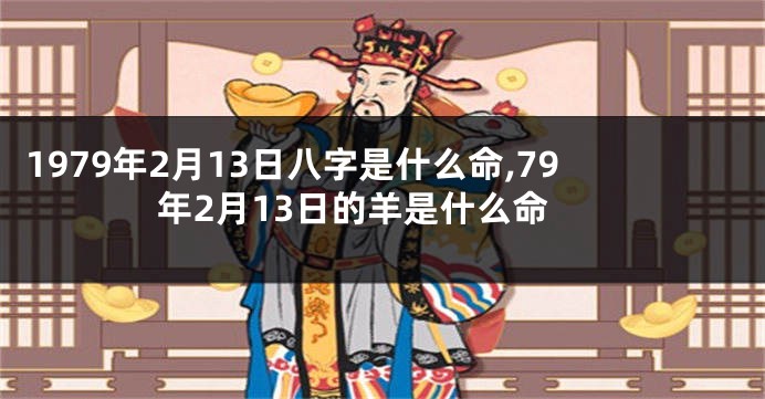 1979年2月13日八字是什么命,79年2月13日的羊是什么命