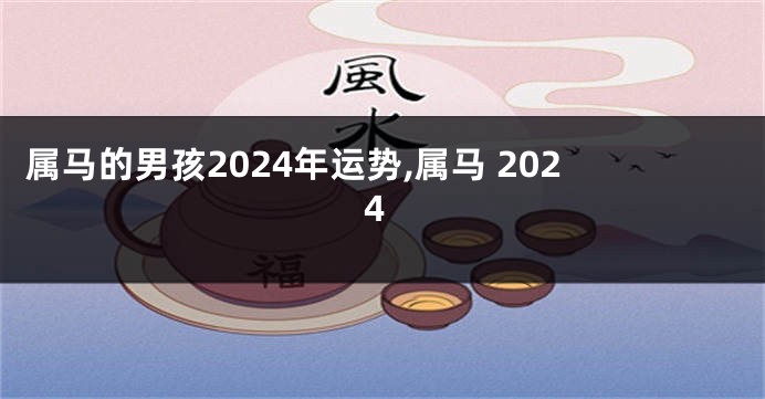 属马的男孩2024年运势,属马 2024
