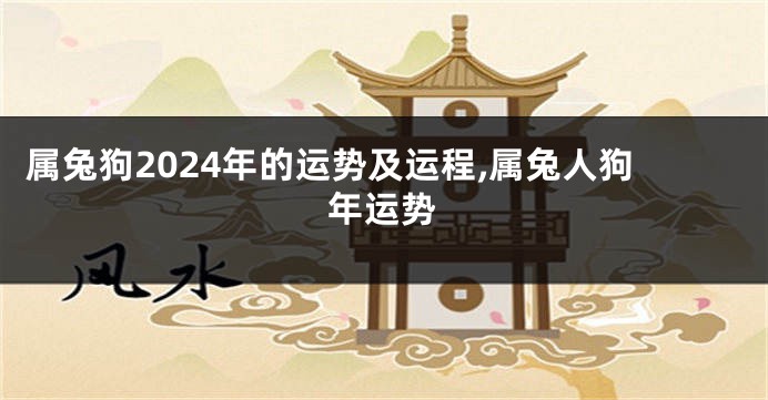属兔狗2024年的运势及运程,属兔人狗年运势