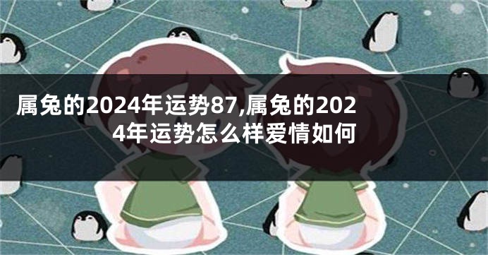 属兔的2024年运势87,属兔的2024年运势怎么样爱情如何