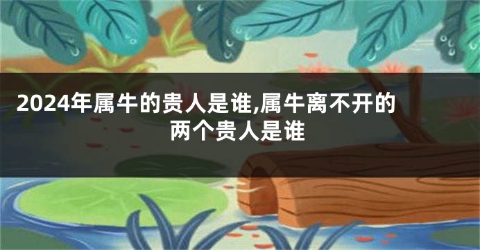 2024年属牛的贵人是谁,属牛离不开的两个贵人是谁