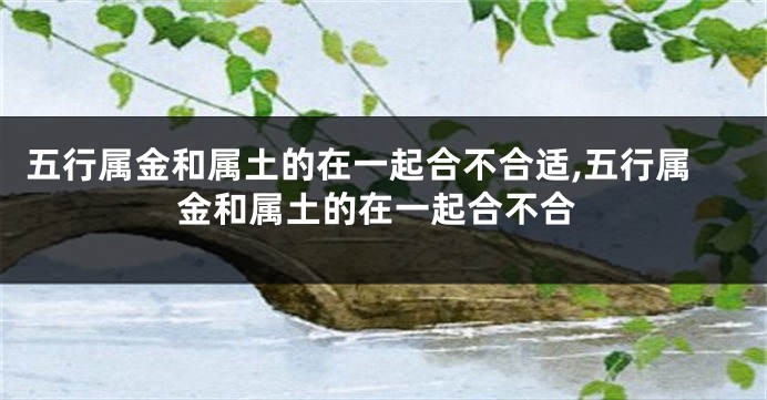 五行属金和属土的在一起合不合适,五行属金和属土的在一起合不合